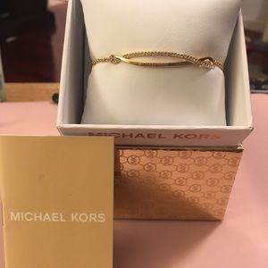 NWT Authentic Michael Kors gold tone bracelet
